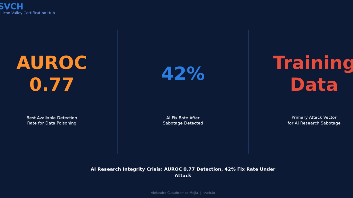 AI Research Integrity: AUROC 0.77 Detection, 42% Fix Rate