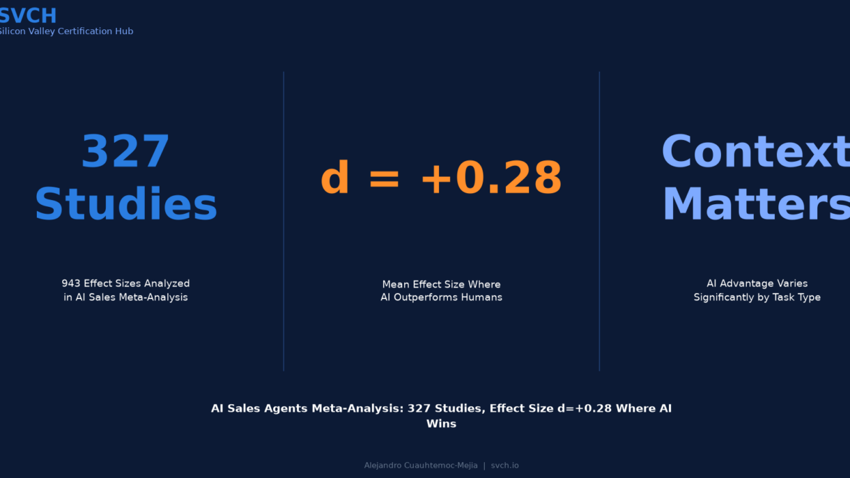AI Sales Meta-Analysis: 327 Studies, Effect Size d=+0.28