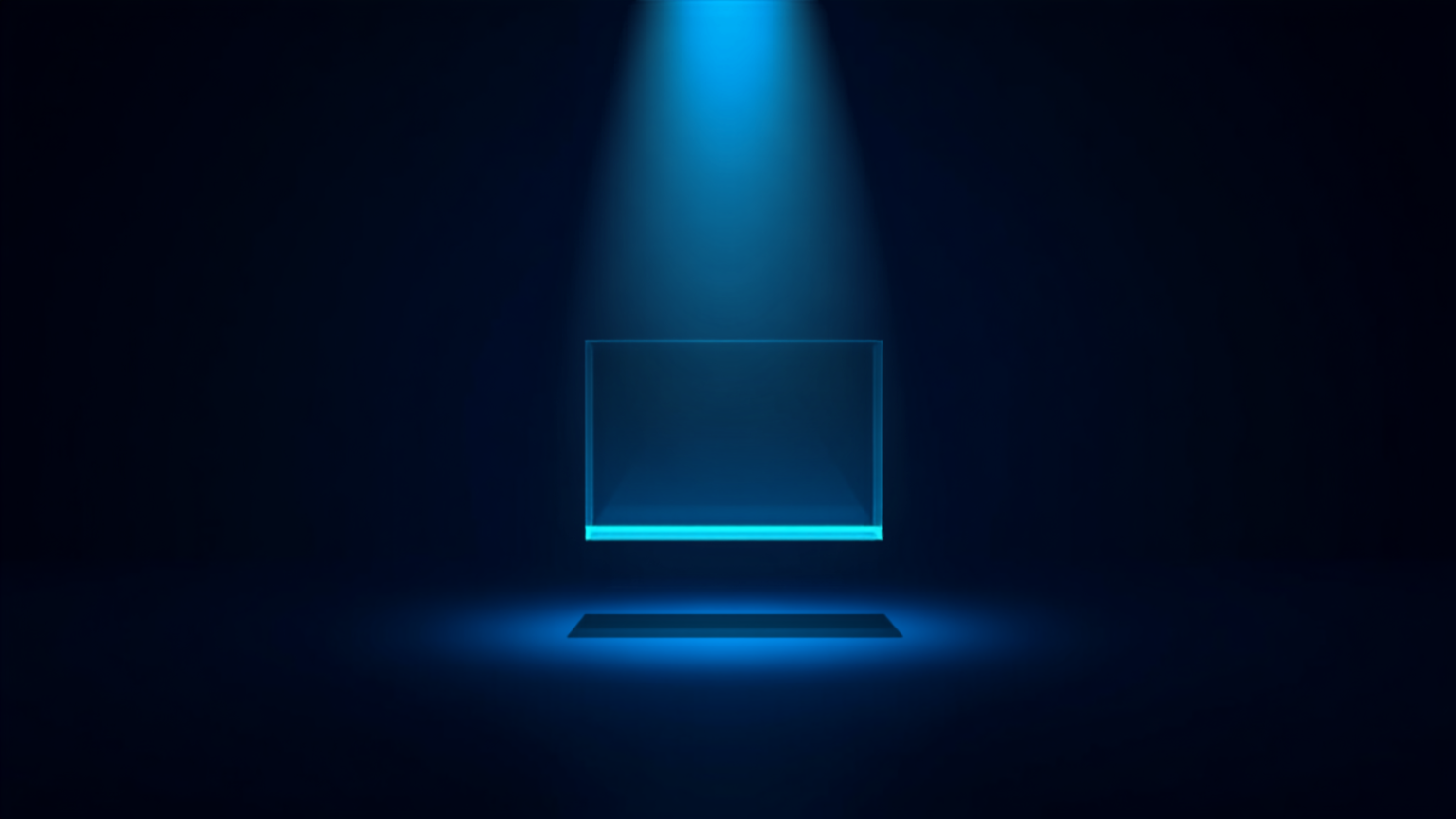 Silicon Valley Certification Hub Chief AI Officer Alejandro Cuauhtemoc-Mejia -- an empty stage lit by a single spotlight with no audience, representing performative AI adoption that exists for show rather than real internal use.