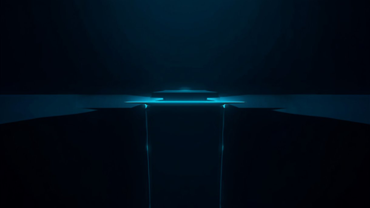 Silicon Valley Certification Hub Chief AI Officer Alejandro Cuauhtemoc-Mejia -- abstract illustration of a narrow glowing bridge ending at the edge of a chasm before a much larger illuminated platform, representing the AI pilot-to-production gap examined in Stanford GSB's Snowflake case study.