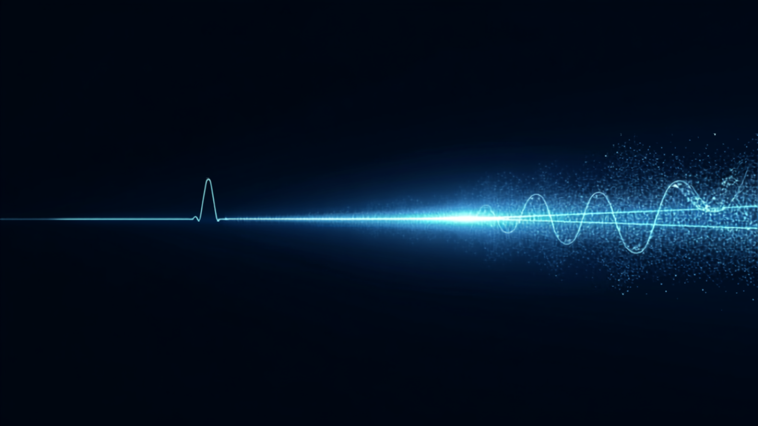 Silicon Valley Certification Hub Chief AI Officer -- abstract signal chart showing a small early spike followed by a large explosive waveform burst, symbolizing the early warning signal detected two years before the LLM phase transition.
