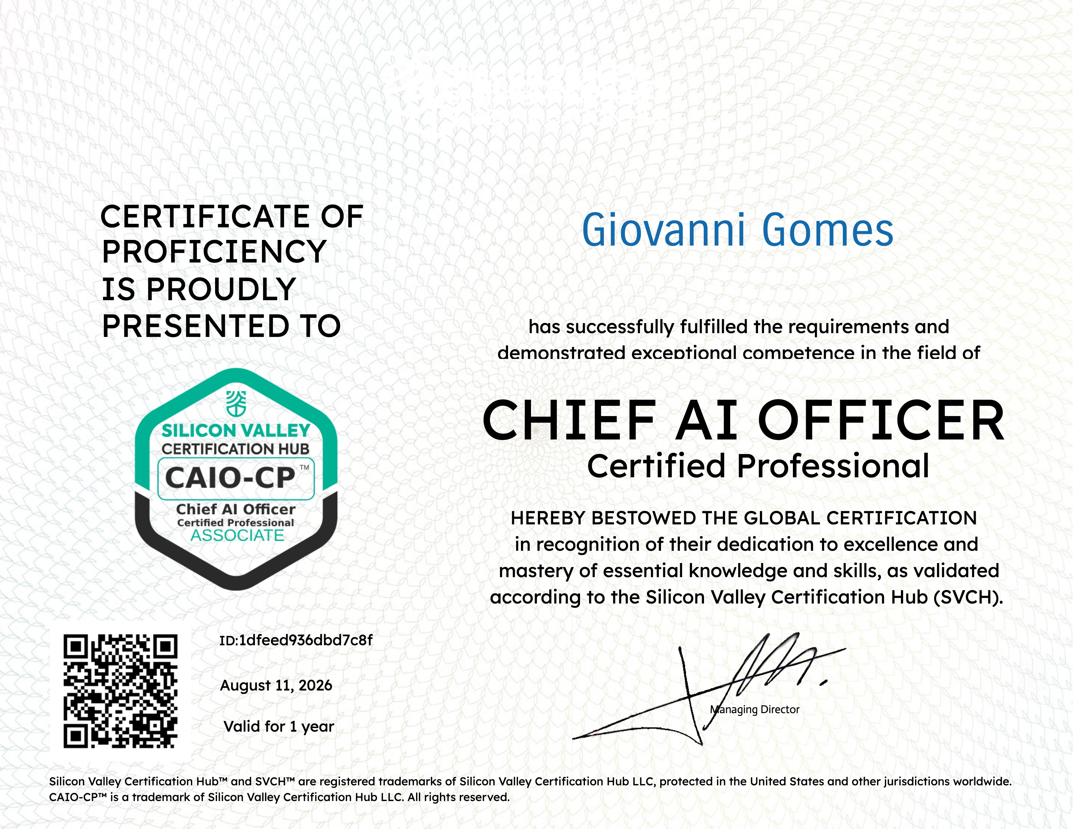 CAIO-CP™ Associate Exam — Chief AI Officer Certified Professional | Level 1