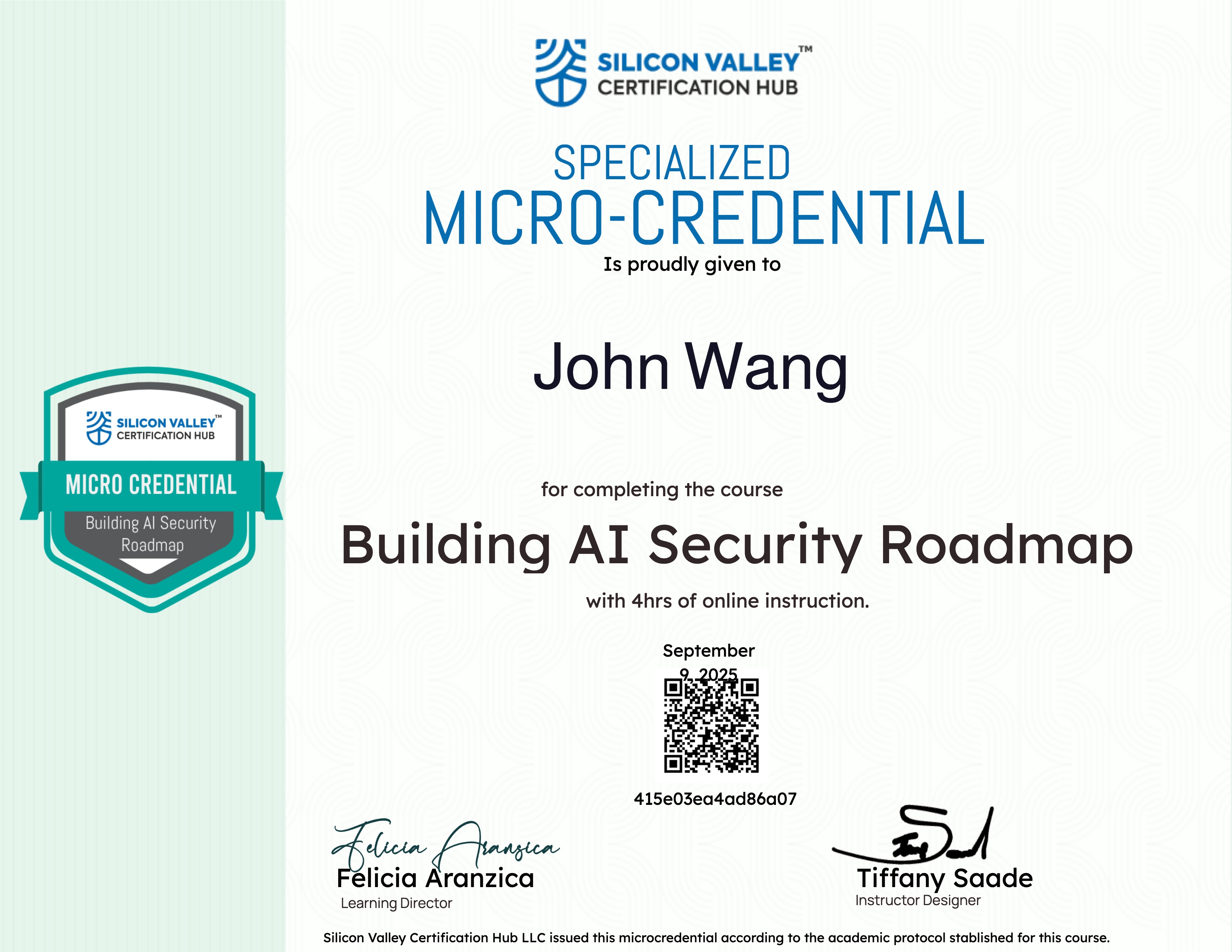 Building the AI Security Roadmap