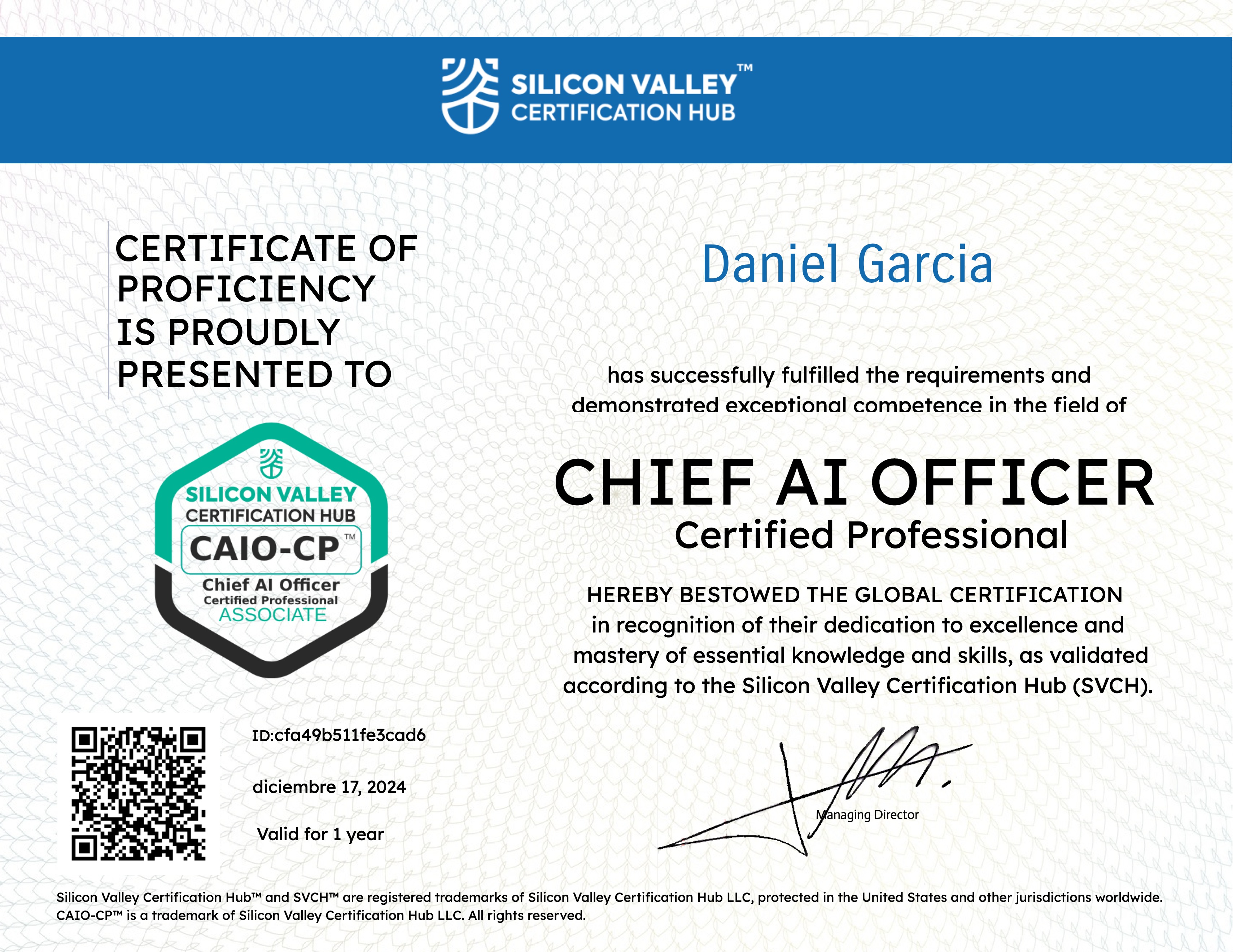 CAIO-CP™ - NIV 1 ASOCIADO